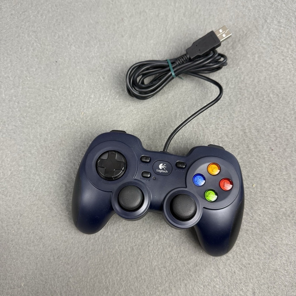 Logitech F310 (940-000110) Gamepad Dark Navy Blue TESTED